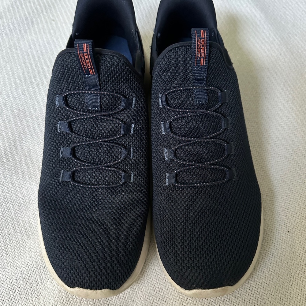 Skechers BOBS Sport “Squad Chaos” Bungee, Vegan, Slip-in Sneakers, Navy, 8.5 M